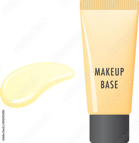 イエロー系メイク下地とテクスチャスウォッチ