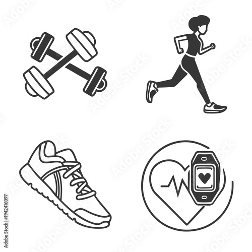 Fitness and Exercise Icons