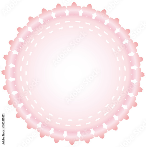 シンプルな桜のレース