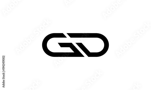 GD initial letter logo or GD monogram