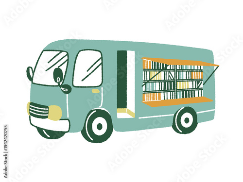 Quadro su tela 移動図書館車