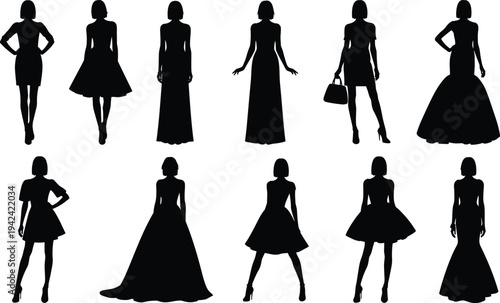 Set of table tennis player silhouettes, ping pong athletes with paddles and balls, indoor sports action poses, isolated vector illustration on white background, competition (24 words)