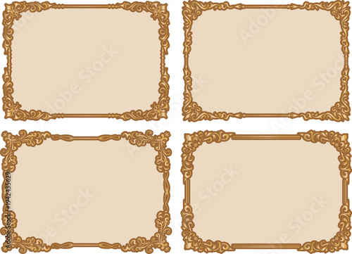 アンティーク　ビンテージ　フレーム飾り枠