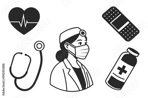 Medical Professional and Health Symbols