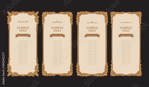 アンティーク　ビンテージ　フレーム飾り枠