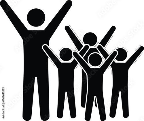 Collection of four vintage justice scales icons in black and white silhouette style for legal law symbol and balance of equality.