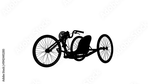 Handcycle for disabled people cycling.