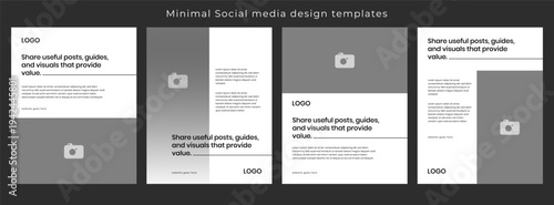 Minimal Social Media Carousel Template Set Clean Modern Instagram Post Kit for Business Marketing Promotion Editable Layout Bundle for Branding Agency Startup Coach and Content Creators