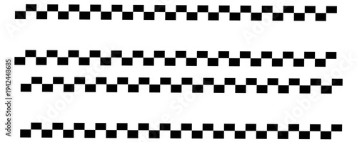 Checkered flag pattern icon set for racing, sport, and automotive design. racing strips, race flag symbol. vector illustration.Print