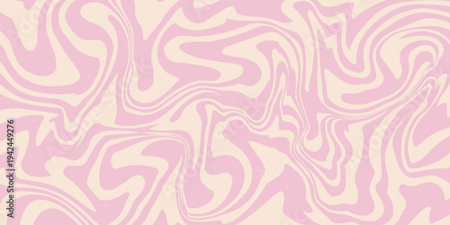 Pink candy pattern background. Abstract vector melted caramel texture. Strawberry cream swirls. Liquid mousse background. Psychedelic trippy raspberry ice cream.