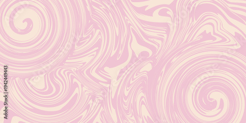 Pink candy pattern background. Abstract vector melted caramel texture. Strawberry cream swirls. Liquid mousse background. Psychedelic trippy raspberry ice cream.