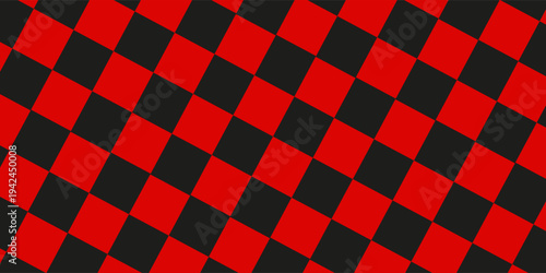 Vector. Seamless coarse red checkered vector plaid fabric pattern texture. Modified stripes consisting of crossed horizontal and vertical lines forming squares.modern ilustrasion,Eps.10