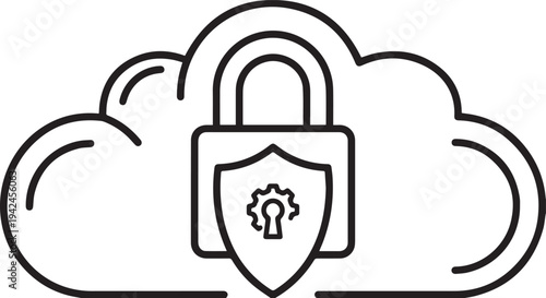 vector illustration of a shield