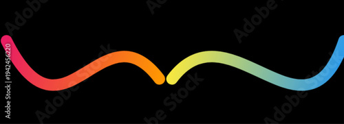 abstract rainbow gradient bracket abstract