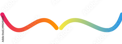 Mirrored colorful gradient wave abstract