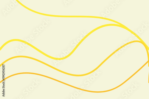 Abstract flowing yellow orange curved lines