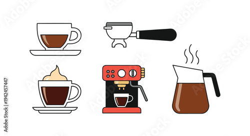 Espresso Shot Line art vector creative artistic abstract