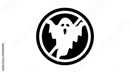 no ghost, sign, black isolated silhouette