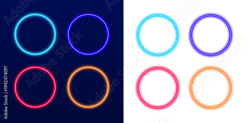  Abstract glowing circle with soft gradient light and luminous edges, suitable for creative digital projects and futuristic UI design. png