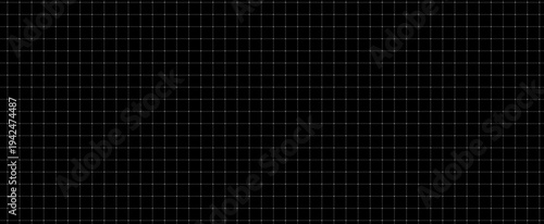 Blueprint grid black engineering graph paper with square checker lines for drawing, math notebook, architectural plan and technical illustration background.