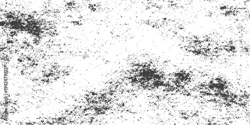 Abstract dark grey grunge wall pattern featuring artistic black ink splashes and textured paint drops on an old stone surface illustration