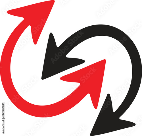 Recycle arrows swap sign loop refresh repeat cycle