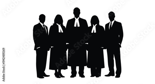 Business team standing vector