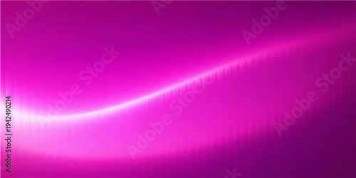 Abstract elegant curves of a neon magenta aurora, with a vivid interplay of light and color that evokes a sense of both movement and stillness. 