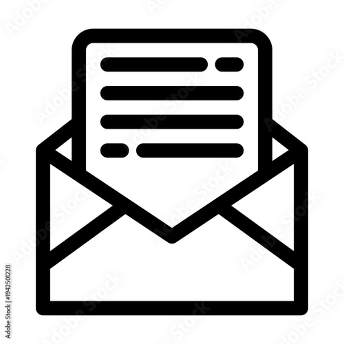 Email Message Outline Icon