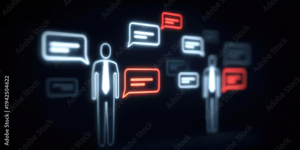 Fototapeta premium In business, the management process is a strategy for control that creates an opportunity for communication.