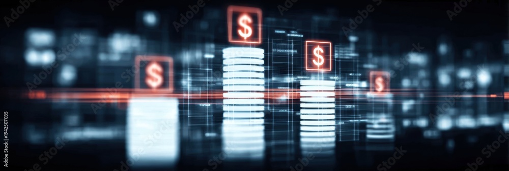 Fototapeta premium A consultant uses accounting to fix finance gaps, ensuring that income and profit stay within the budget while seeking a new investment return.