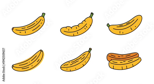 Fried Plantains Line art minimal creative abstract illustration