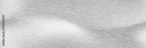 Metallic bg with white chaotic horizontal scratches. Grey scratched iron background with a texture of scuffs. Vector illustration of aged stainless steel plate.