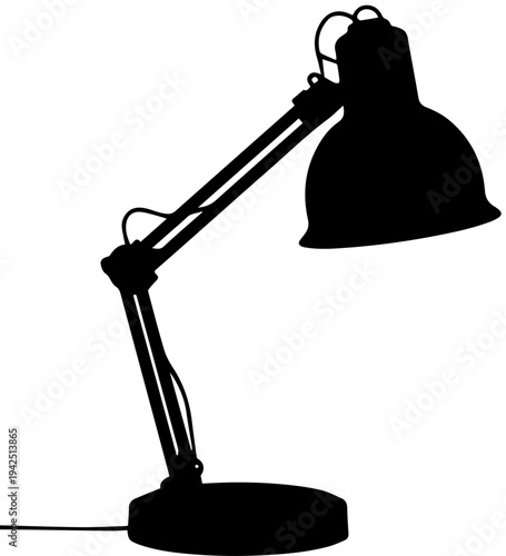 Adjustable Desk Lamp Office Lighting Silhouette