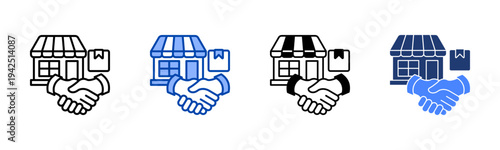 Product Sourcing  Icon with Style Variations