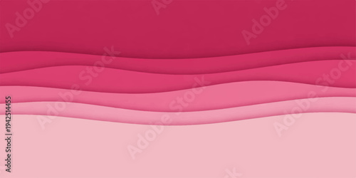 Soft flowing pink silk background with artistic satin waves and purple light curves creates an elegant abstract vector texture wallpaper design with copy space