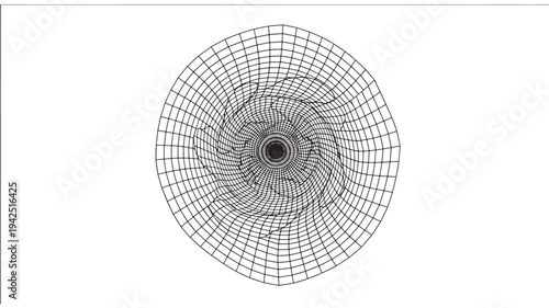 A detailed adult coloring page featuring a geometric circular pattern with intricate black lines on a white background, ideal for relaxation and creativity.