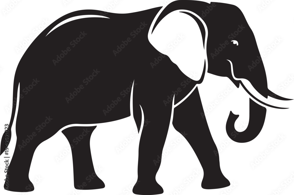 Fototapeta premium elephant icon illustration