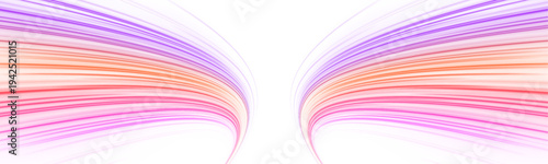 Luminous pink racing trail with swirling streaks, glowing tips and dynamic flowing motion PNG