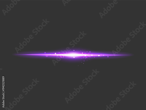 Neon purple light horizon line on black background, minimal futuristic glow, abstract energy beam, sci fi digital wallpaper

