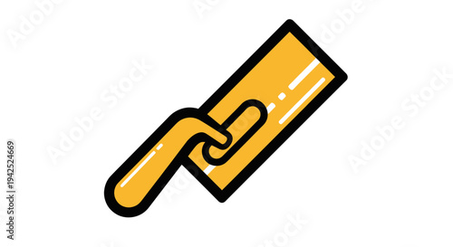 Construction Tool Trowel Plastering Flat Design Icon