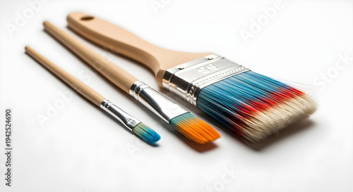 Paintbrushes for art and crafting