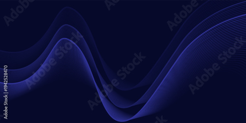 Premium background design with diagonal dark blue line pattern. abstract dark blue background. wavy lines background.