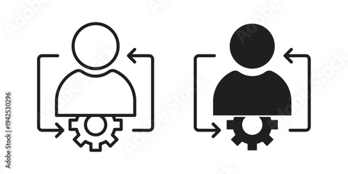 Adaptation icon set, logo vector eps10