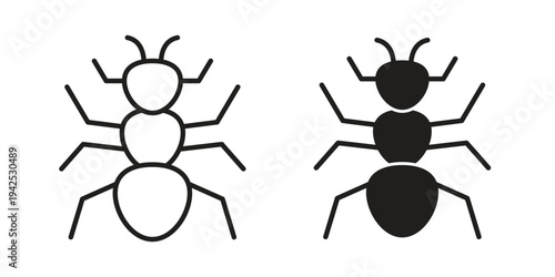 Ant icon set, logo vector eps10