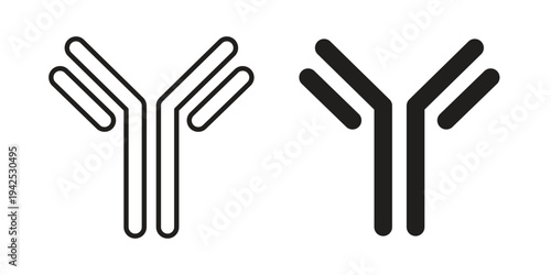 Antibody icon set, logo vector eps10