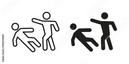 Assault icon set, logo vector eps10