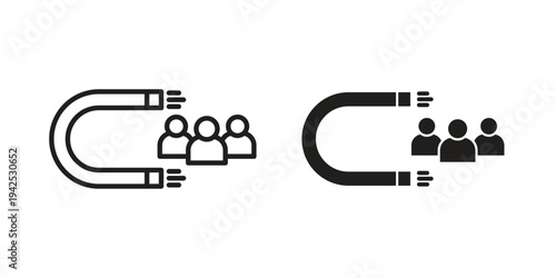 Attraction icon set, logo vector eps10