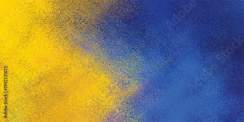 Abstract Textured Background in Blue and Yellow.