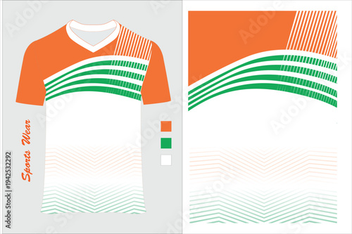 abstract background, sportswear, design for Sublimation print, dress pattern, Indian Flag Jersey